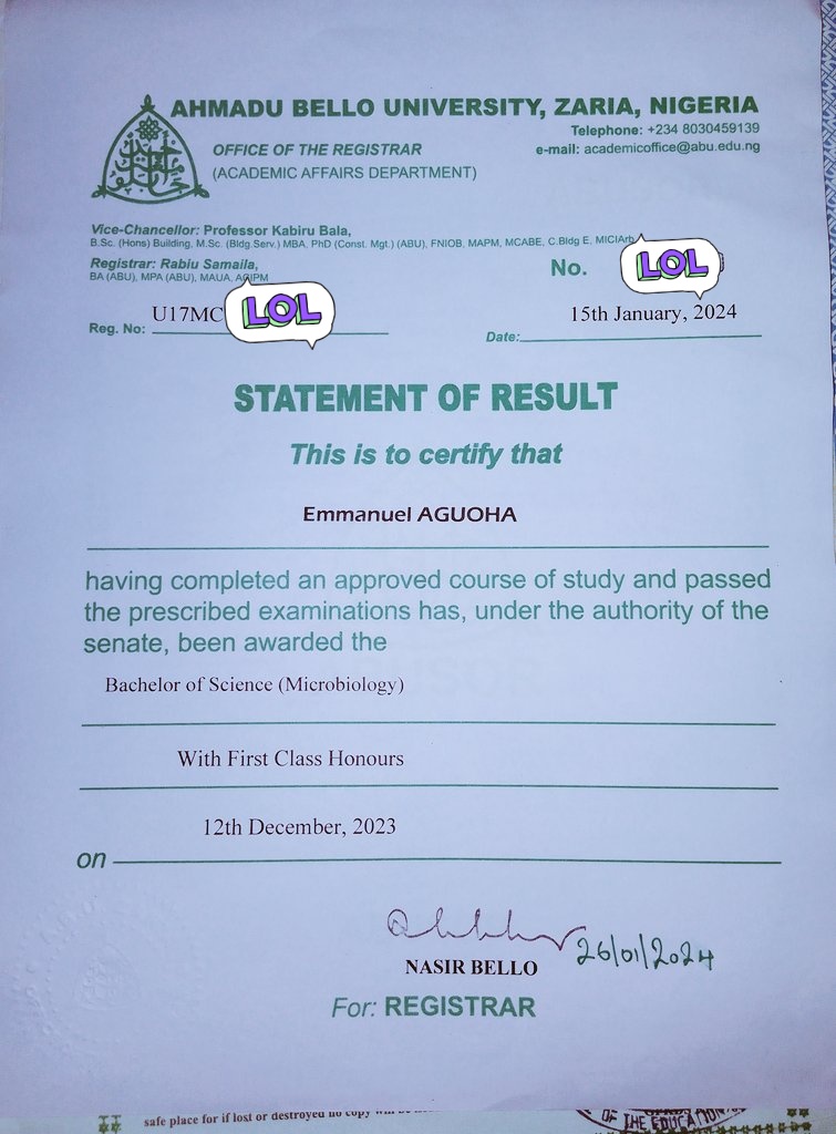 AguohaNuel's tweet photo. Graduate done wake up to go find him daily bread🔥😤
Thank God for the end of one journey and for the graceful start of another.
Daily 2K sure pass for inside street. https://t.co/wDqCnRYOR6