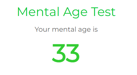 Well least its near my age LOL