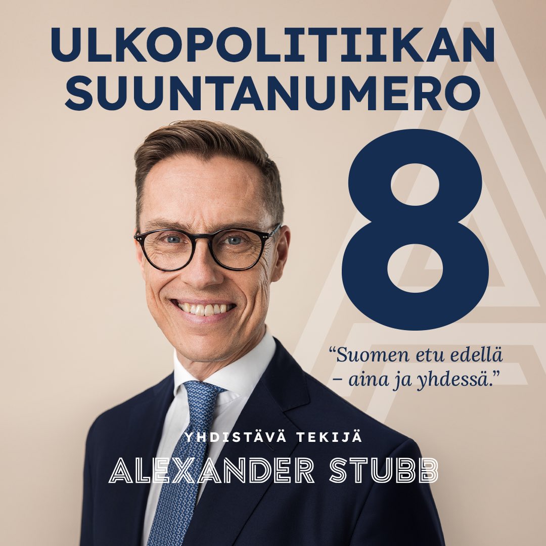 Seuraavaksi suuntaan ennakkoäänestyspaikalle kirjoittamaan numero 8️⃣ äänestyslapulle. Laita 💙 tai retweet, jos aiot tehdä samoin! #alex2024