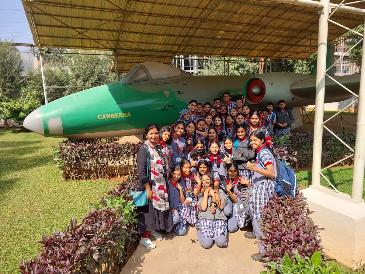 KMalleswaram's tweet photo. HAL Museum Visit by the students of PM SHRI KV MALLESWARAM Shift 1 and 2 under Bengaluru Region under PM SHRI SCHEME
#HALMUSEUM
#PMSHRI
@KRoblr
@KVS_HQ https://t.co/BXl1BqFQSv