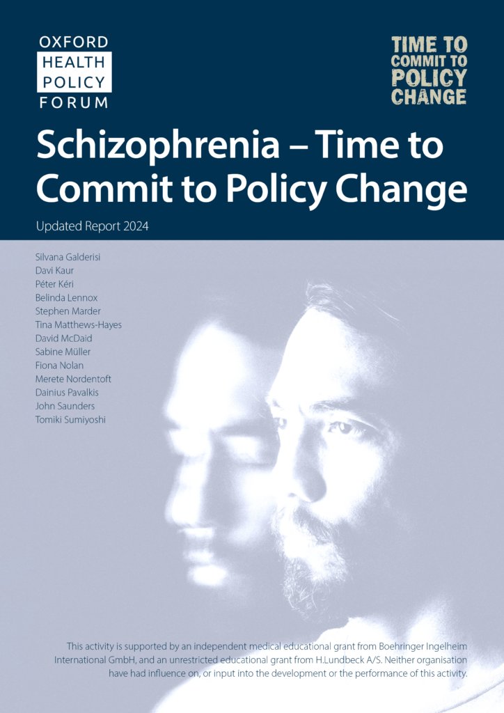 📢The groundbreaking report "Schizophrenia: Time to Commit to Policy Change 2024" has just been published by the #OxfordHealthPolicyForum.
✨This report is a game-changer, urging us to take action and transform policies surrounding schizophrenia. 
Dive in! bit.ly/3SmnK1l