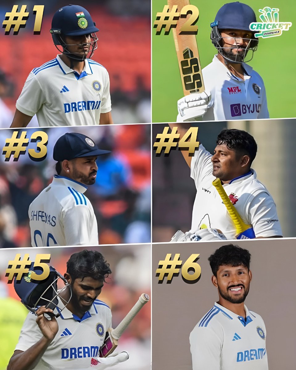 CricketInsomnia's tweet photo. Pick only 3 players for the 2nd test match vs ENG.

📷: BCCI

#cricket #indiancricket #INDvsENG #testcricketrules #ShubmanGill #rajatpatidar #ruturajgaikwad #shreyasiyer #cricketinsomnia https://t.co/5Orfdr6mrb