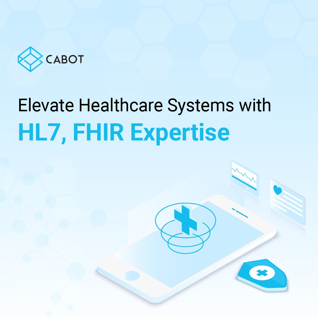 Empower your healthcare systems with unparalleled expertise in HL7 FHIR. Transform your healthcare landscape with our cutting-edge solutions. cabotsolutions.com/healthcare-hl7… #Healthcare #HL7 #Healthcaresystems #healthcaresoftware