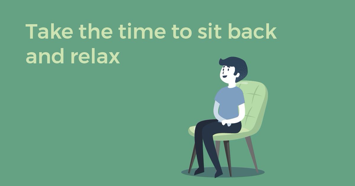CareersAtSBC's tweet photo. Finding the time to relax is important too. It can help clear your mind, help you feel refreshed and energized, and can also help with your productivity. 

#WellnessWednesday 💚💙 https://t.co/VDcaUg617i