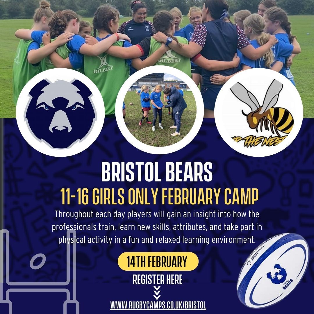 Bristol Bears Women ๐ป (@bristolbearsw) on Twitter photo ๐จ ๐๐๐ฅ๐๐ฆ ๐ข๐ก๐๐ฌ ๐๐๐ ๐ฃ ๐จ
๐ <a href="/hornets1962/">hornetsrfc</a> 
๐ 11-16 year-olds
๐๏ธ Wed, Feb 14th
Our <a href="/BrisBearsCF/">Bristol Bears Community Foundation</a> camps are designed to enable young players to learn new skills, develop character traits & unlock their potential ๐ป 
Book now ๐ 
rugbycamps.co.uk/bristol ๐จ ๐๐๐ฅ๐๐ฆ ๐ข๐ก๐๐ฌ ๐๐๐ ๐ฃ ๐จ
๐ <a href="/hornets1962/">hornetsrfc</a> 
๐ 11-16 year-olds
๐๏ธ Wed, Feb 14th
Our <a href="/BrisBearsCF/">Bristol Bears Community Foundation</a> camps are designed to enable young players to learn new skills, develop character traits & unlock their potential ๐ป 
Book now ๐ 
rugbycamps.co.uk/bristol