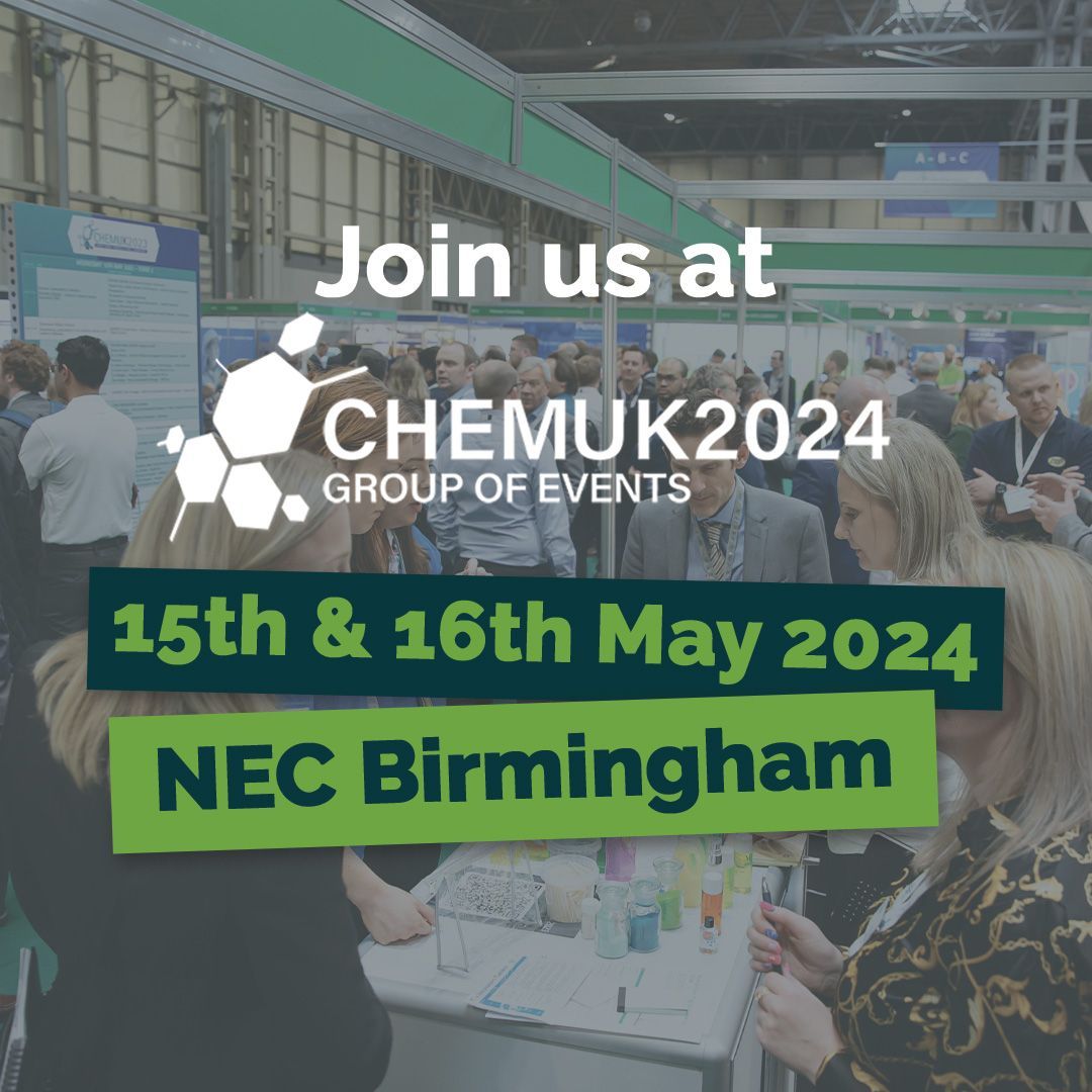 Who's heading to the @chemukexpo this year? 🙋‍♂️ We'll join over 500 specialist exhibitors & 150 expert speakers at the UK's largest chemical industries trade show! Add it to your calendar NOW➡️📲buff.ly/2mlkqFs #CHEMUK