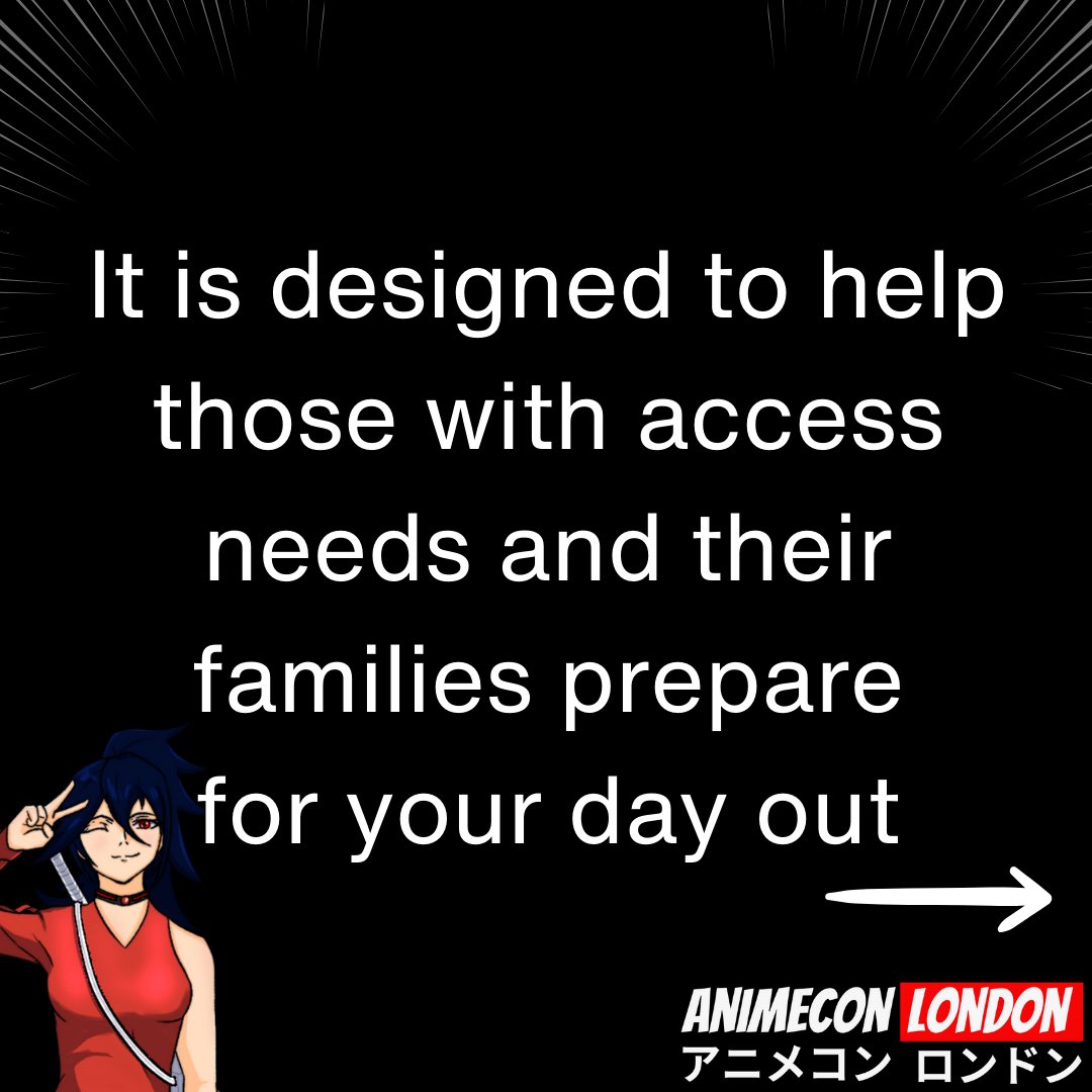 animecon_uk's tweet photo. 🦮 Visual Guide
We want to make your day at AnimeCon as comfortable as possible.
You can find the guide and more information on the Accessibility section of our website.
🔗 https://t.co/oXBsvIw0Ik
#accessibility #visualguide #anime #drumsheds #london https://t.co/Tizc7prS5X