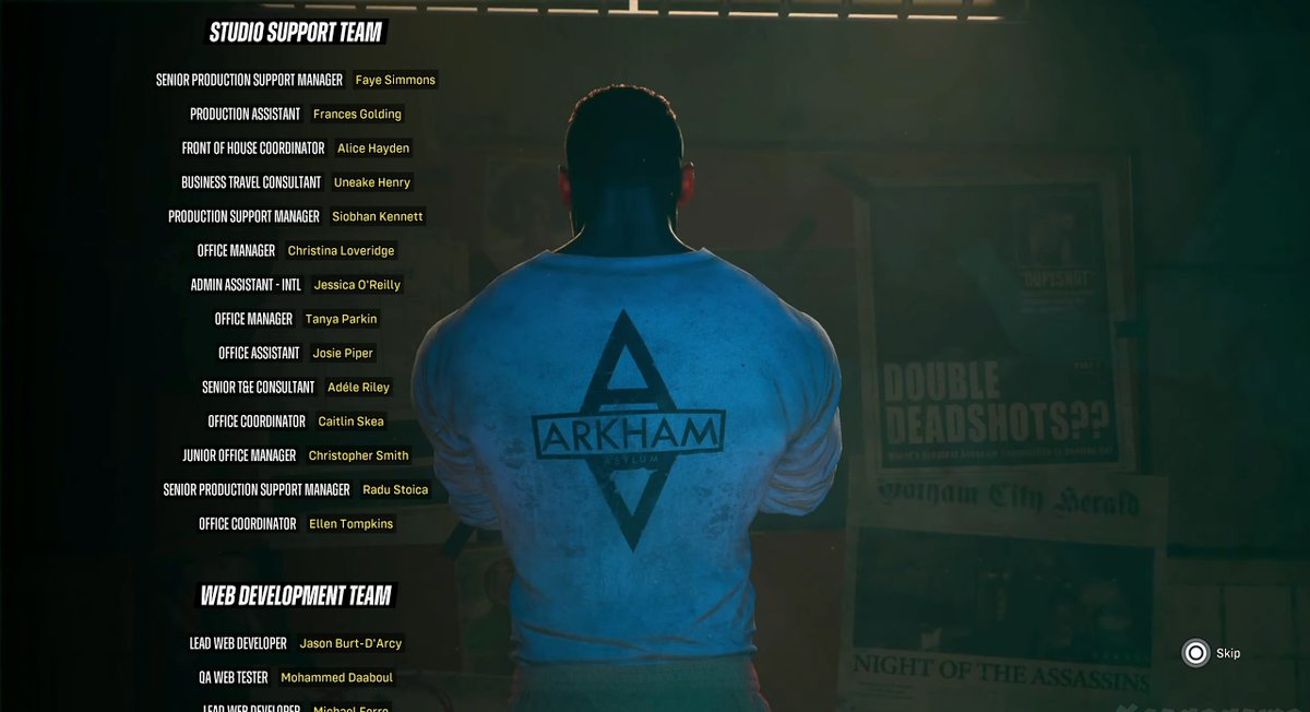Dusk777's tweet photo. Our game is out in the wild. The credits are very special to me as it's my first credit as a Designer. Also my family are all in the credits. My amazing wife who helps keep the office running smoothly and my daughter who was born during development. Thank you to all who play it! https://t.co/WLehhNo3Sw