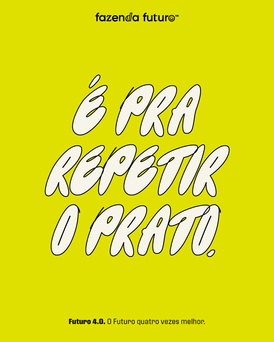 FazendaFuturo's tweet photo. Quem disse que figurinha repetida não completa sua fome? 
Com a nova versão 4.0 você repete seus pratos favoritos com muito mais sabor. https://t.co/4GYB5QL8jm
