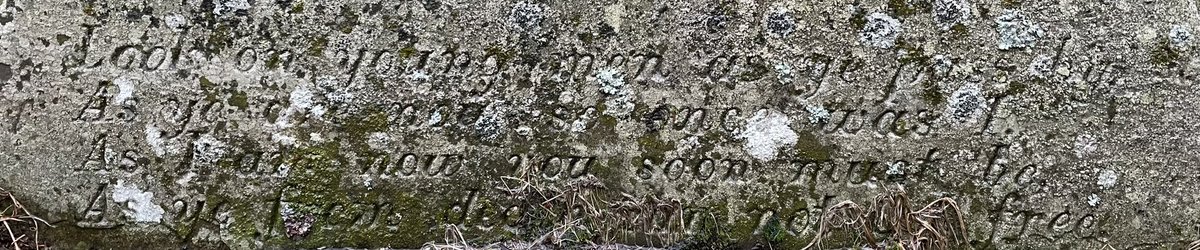 j03ywe's tweet photo. โLook on young men as ye pass by,
As ye are now so once was I,
As I am now you soon must be,
As ye from death can not be free.โ
#DalmaikKirkyard #Drumoak #GravesidePoetry https://t.co/PkZTFY8SRj