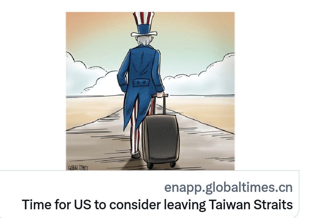 SilentlySirs's tweet image. &quot;🔴 It&apos;s time for the United States to leave the Taiwan Strait peacefully. #USExit #TaiwanStrait 🇹🇼🇺🇸&quot;