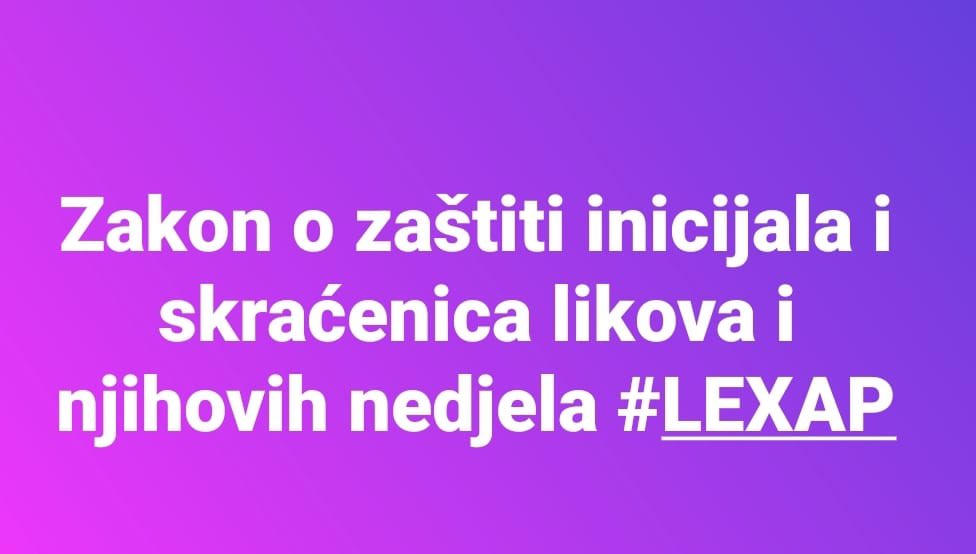 JAVNODOBRO's tweet photo. #LEXAP https://t.co/6w8dtqCsS7