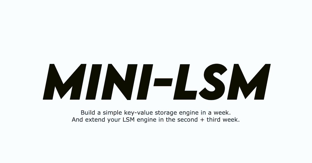 ✨ Learn how to build a simple LSM-Tree storage engine in Rust

👉 Log-structured merge tree is a data structure to maintain key-value pairs

👉  Widely used in distributed DB systems like TiDB & CockroachDB as their underlying storage engine

skyzh.github.io/mini-lsm/

#rustlang