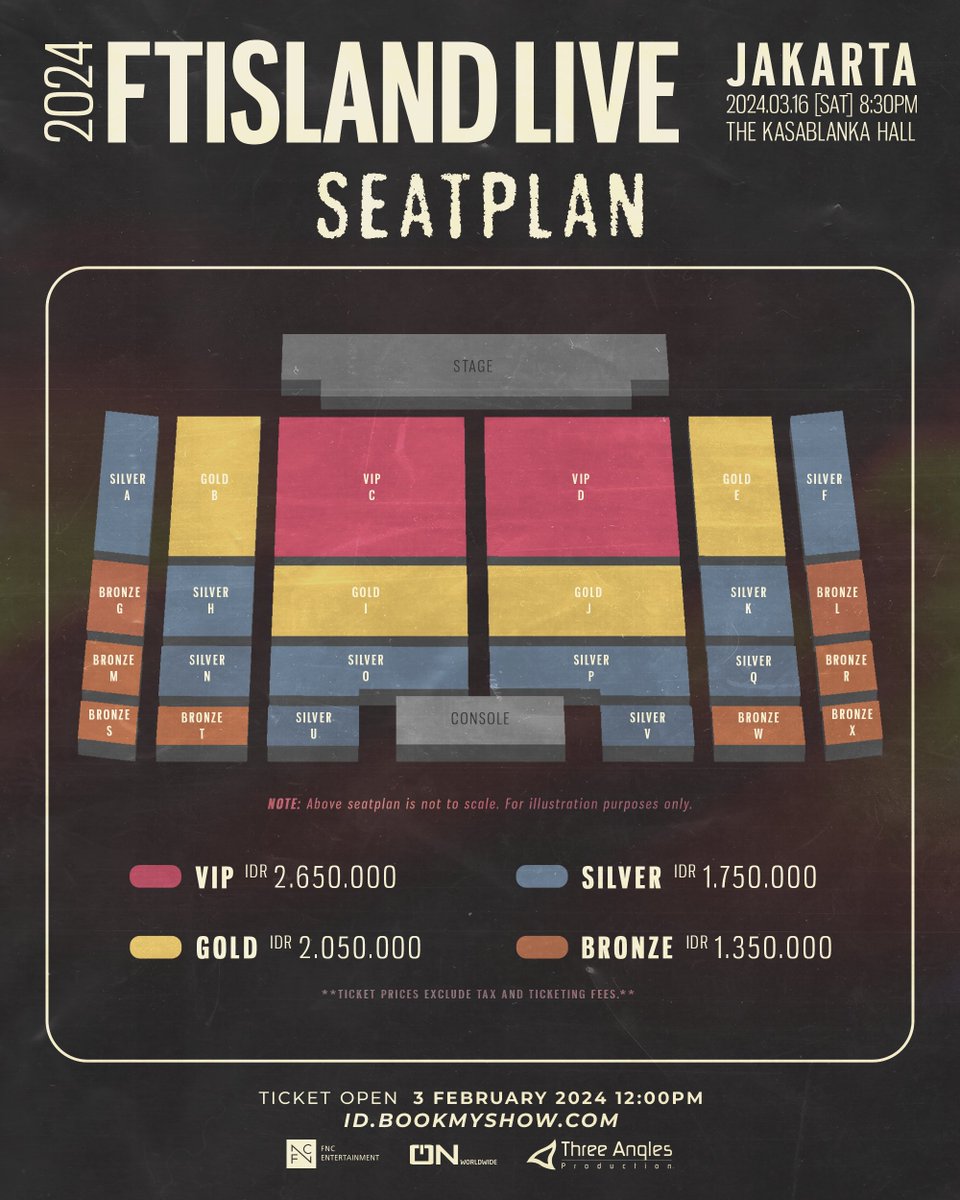 Threeanglespro's tweet photo. Dear Indonesian PRIMADONNAS, out of sincere respect for the Holy Month of Ramadan, we have discussed with the artist management to adjust the show start time for the 2024 FTISLAND LIVE "HEY DAY" IN JAKARTA to 8:30pm. Doors will open at 7:30pm. Thank you for your understanding and support.

In addition, ALL ticket holders will also get an EXCLUSIVE PHOTOCARD (random [1] photocard). Please refer to the updated show details below. See you all soon!

📅 16 March 2024 | 8:30 PM
📍 The Kasablanka Hall

Tickets available from 3 February 2024, 12:00PM via https://t.co/k4dGdcePyM

#FTISLAND #FT아일랜드
#FTISLANDinJKT #FNC #ONworldwide
#HEYDAYinJKT
#ThreeAnglesProduction