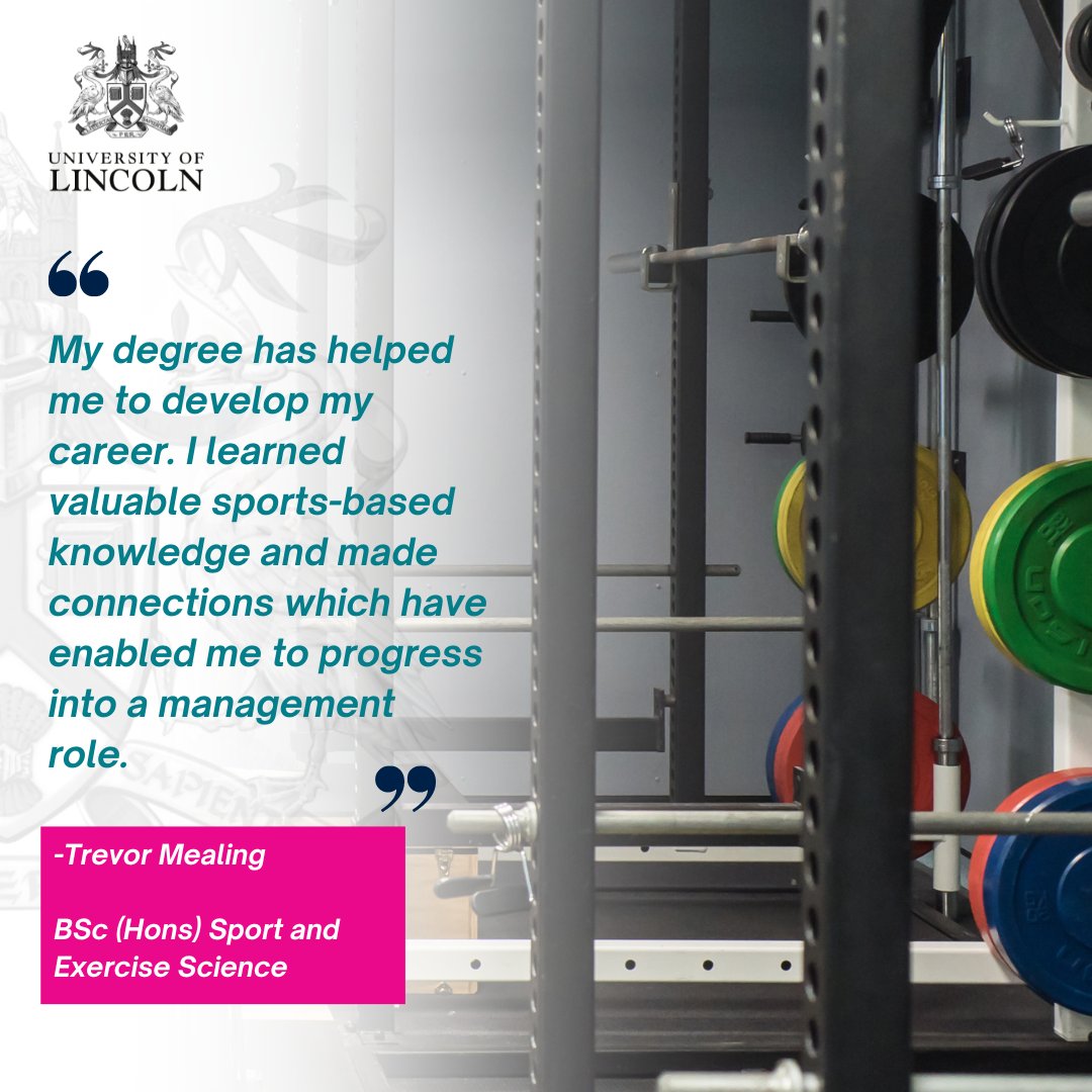 Did you know our degree has been developed in response to the growing prominence of sport and exercise science in athletic performance, and the role that sport and physical activity can play in improving health?

For more information, visit – lincoln.ac.uk/course/sessesu…
#lovelincoln
