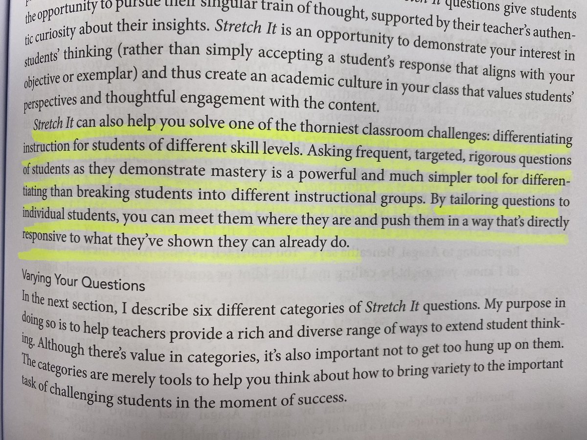 BruceNextLevel's tweet image. ‘Teach Like A Champion 3.0’ on ‘differentiation’👇

It’s not about different tasks and learning goals for different students. It’s about teaching INTERACTIVELY and RESPONSIVELY, so we can support and challenge every student in our class to achieve common learning goals.