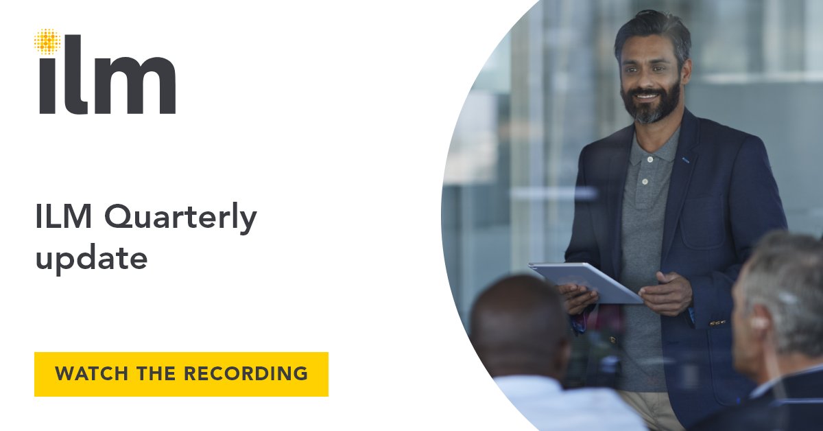 Missed the ILM January quarterly update webinar?

Catch up on updates on our Assessment Service, qualifications in Wales, apprenticeships, customer support and more.

ow.ly/UyJ350QunKo

#ilm #leadershipandmanagement