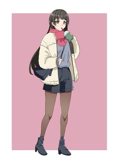 #よそのコ私服部冬服編
巨乳巫女さん葵さん 