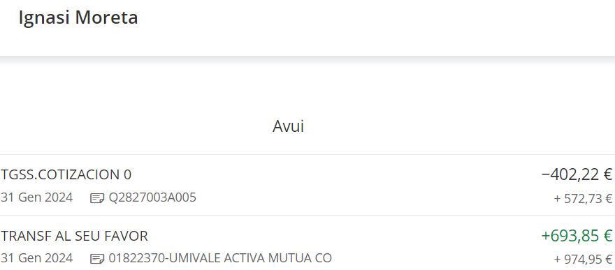 De baixa per incapacitat temporal des del 29 de desembre.

Quota d’autònoms: 402,22 €
Prestació per la baixa: 693,85 €

Se suposa que he de viure amb 291,63 €?

L’estat del benestar no inclou els autònoms.