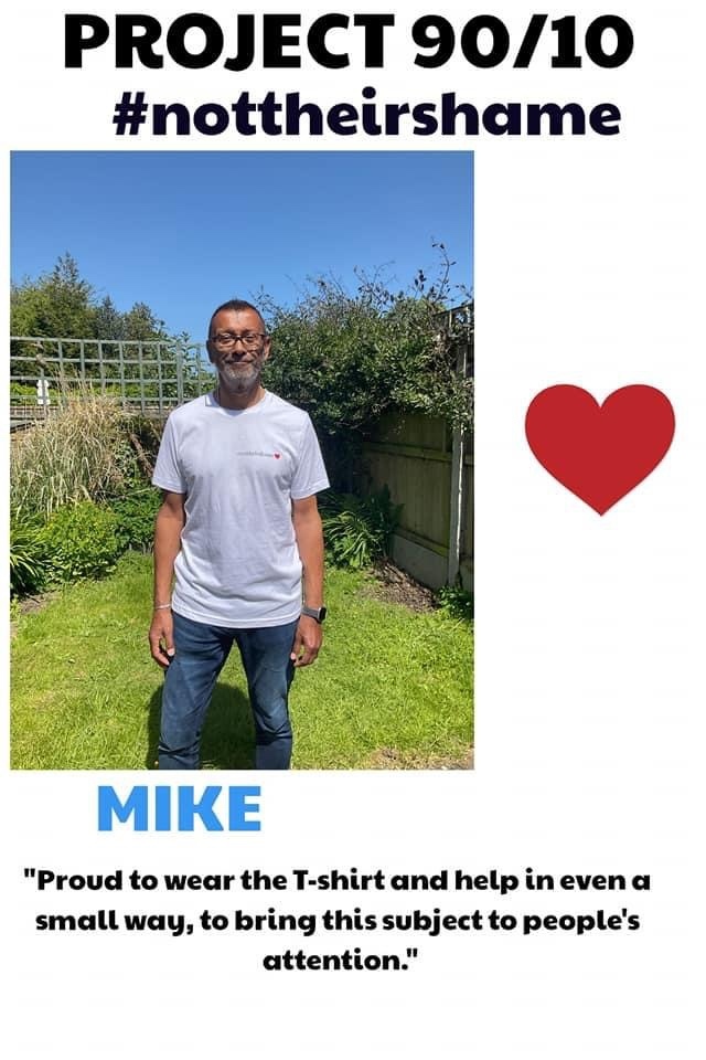 Thank you Mike, your support is heard by many.....

#NotTheirShame

For more information please visit our website; notmyshame.global