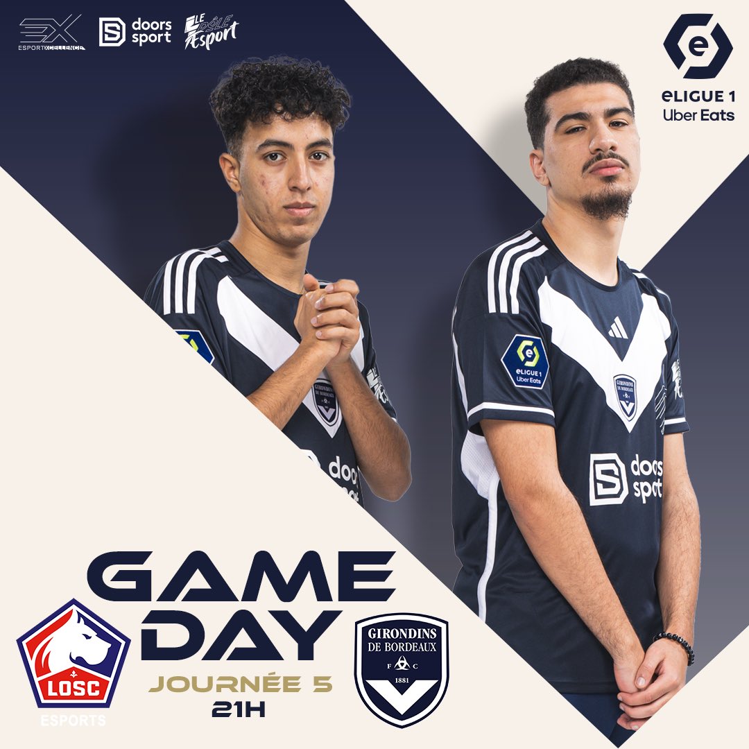 GirondinsEsport's tweet photo. 🔥 JOUR DE MATCH 🔥

Nos joueurs défient le @LOSC_eSports ce soir à 21h 🫡💙🤍

📺 - https://t.co/sDA0U9Fyu6 https://t.co/9SuxKkcyG1
