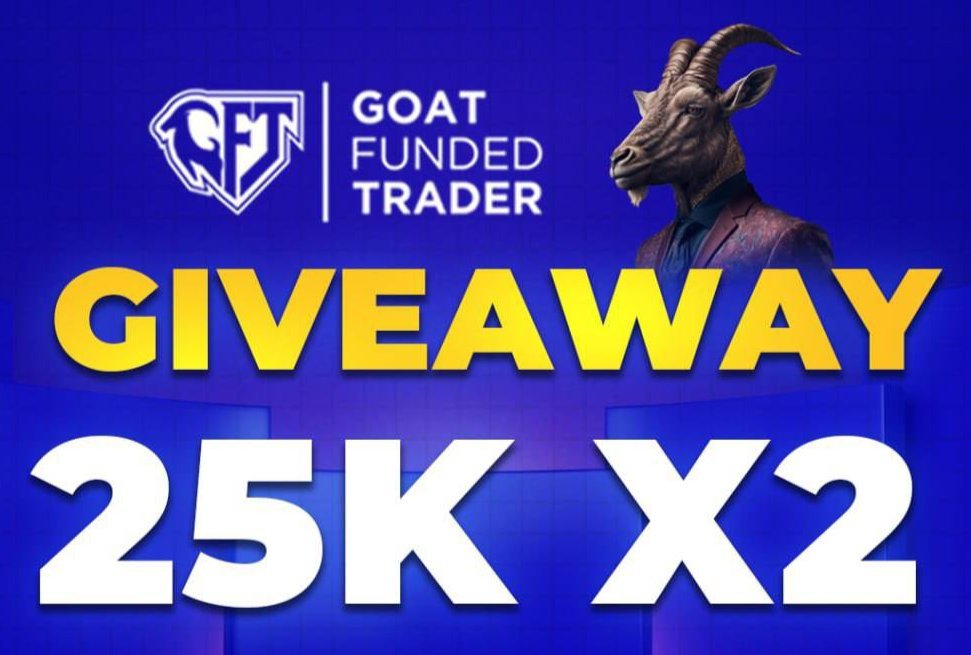 2X $25.000 GIVEAWAY 🔥🎁

Giving away $50k in challenges to you guys.

- Like and Reweet
- Follow <a href="/EdwardXLreal/">Edward</a> &amp; <a href="/GoatFunded/">Goat Funded Trader</a>
- Follow <a href="/neoktrades/">NEOK</a> &amp; <a href="/AREA247_/">AREA 247</a>

Winners announced in 3 days.