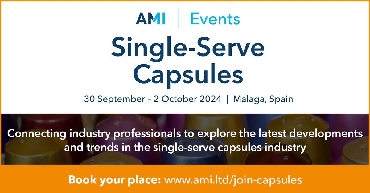 Contact_AMI's tweet image. Join us in Malaga, Spain from 30 September - 2 October 2024 for Single-Serve Capsules!
This event provides an exceptional platform to explore global trends, innovations, challenges, opportunities in capsules.

Secure your spot: ami.ltd/join-capsules
#AMICapsules #coffeecapsules