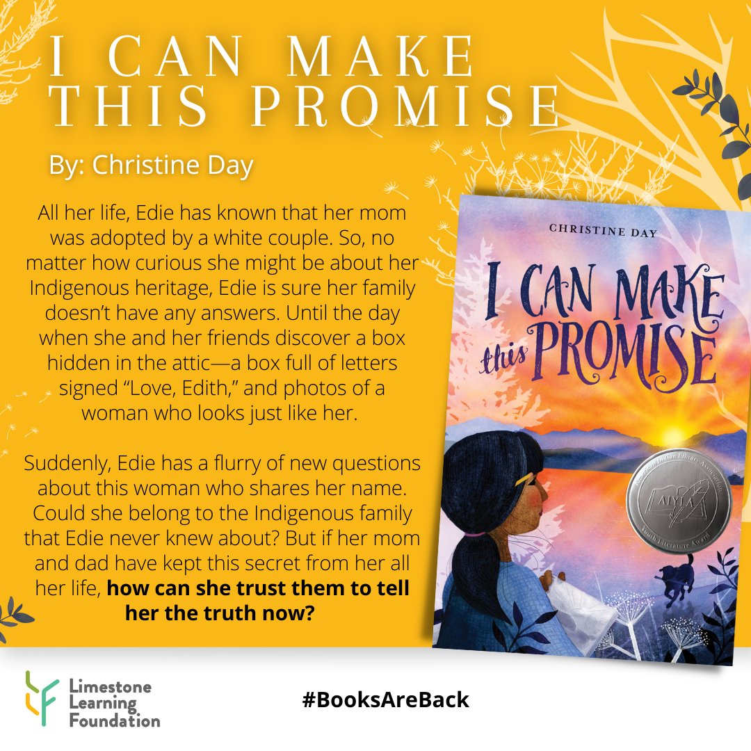LLFdn's tweet photo. ‘I Can Make This Promise’ by Christine Day @ByChristineDay is 1 of 27 titles included in our #BooksAreBack Phase III sets the LLF has gifted to @limestonedsb classes of grade 7-8 students!

Learn more: https://t.co/TAK8D27snl

#MyReadingLife #diversity #equity #inclusion https://t.co/KcEhzipTvo