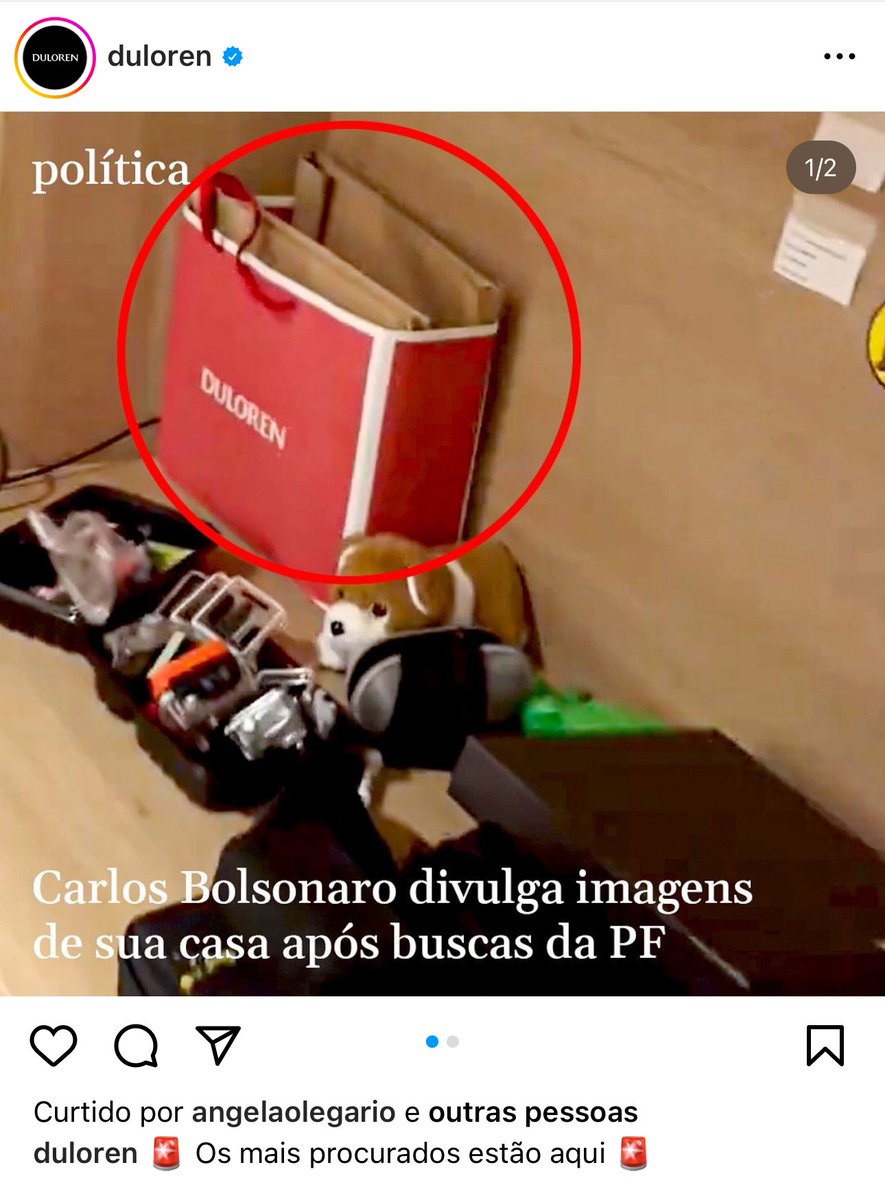 delucca's tweet photo. E a Duloren que meteu essa sobre a ação da PF na casa do Carlos Bolsonaro? 🤣 https://t.co/pyfEIZU7Nb