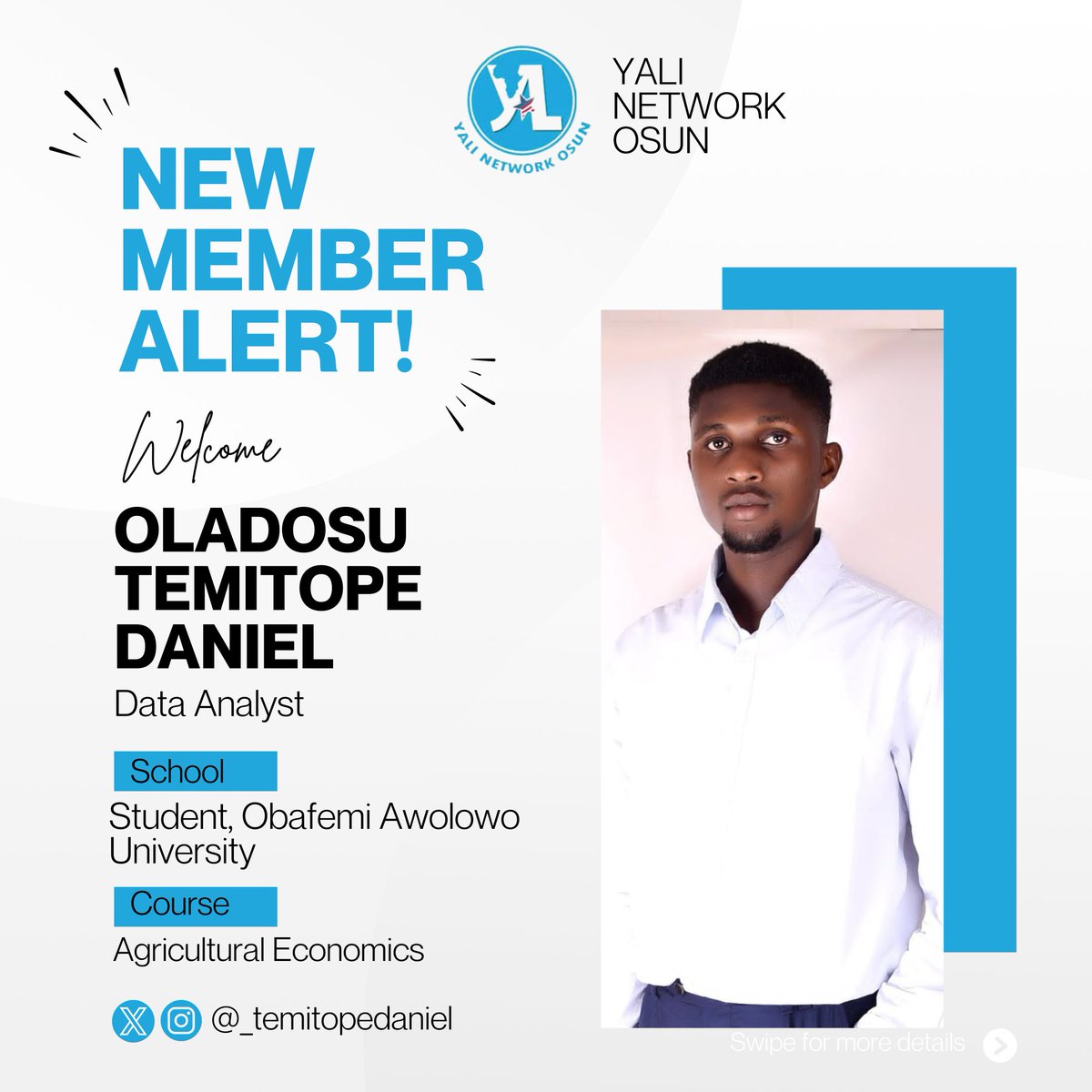 YALINetworkOsun's tweet photo. Congratulations to these young changemakers!
We are proud of you and we look forward to seeing your impactful strides harnessing opportunities in the network. @USinNigeria @YALINetwork @egbebimariam8 @_TemitopeDaniel @oluwafisayomi130 https://t.co/3feM1ayI1u