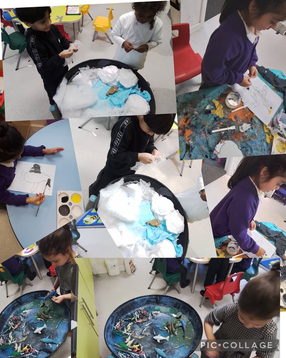 Reception Class have been learning all about Winter Wonderland - this week we've been learning all about penguins, where they live and how they look.🐧🐧🐧❄️🌨️❄️🐧❄️🐧❄️🐧