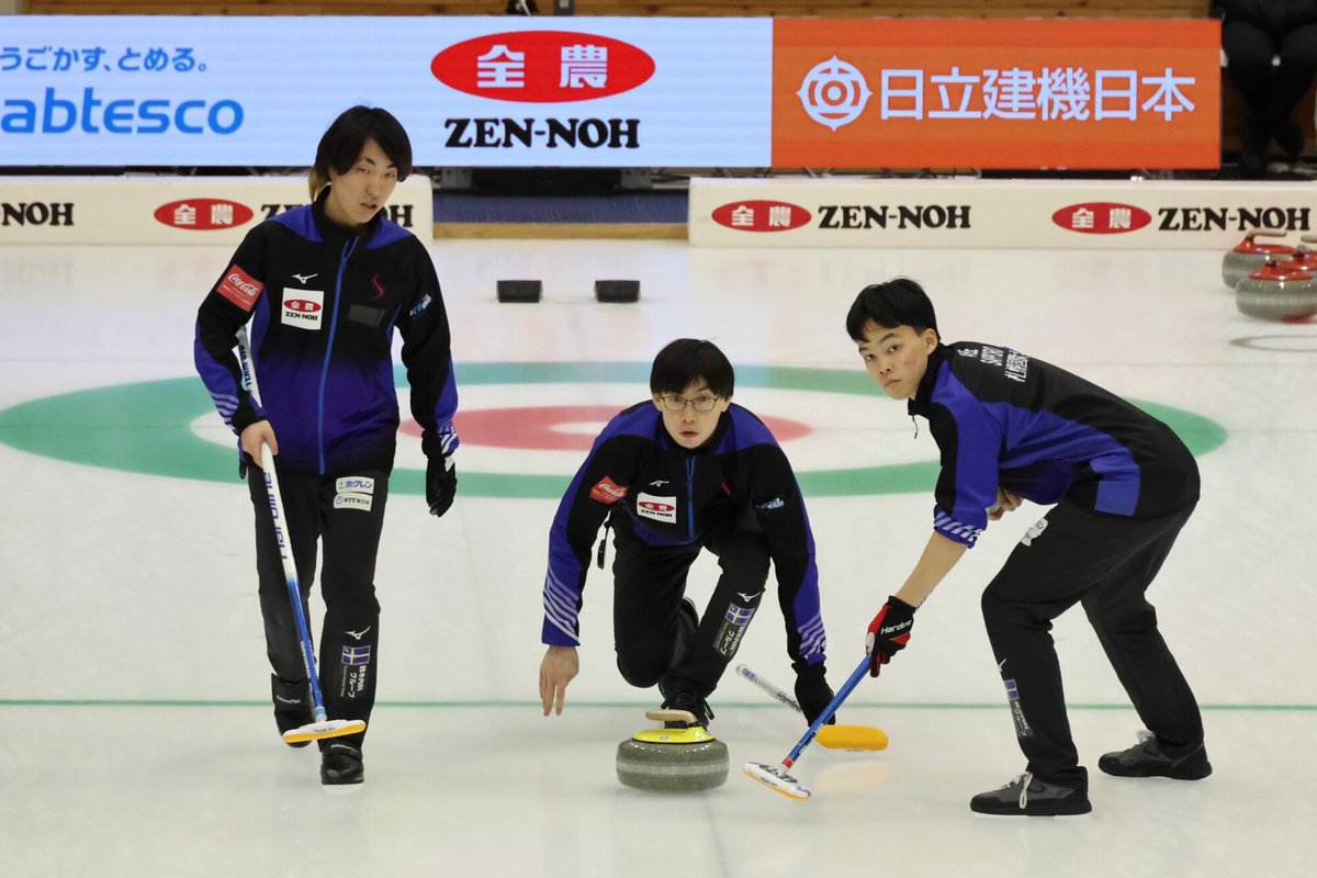 zennoh_sports's tweet photo. 🥌第41回 全農日本カーリング選手権大会in札幌⛄️

【1次予選リーグ・競技10】　
札幌国際大学 VS 岡山CAの試合は8-5で札幌国際大学が勝利☀️
落ち着いた試合運びでした🙌🏻

「ニッポンの食」パワーで がんばれ！🇯🇵

#カーリング #日本選手権 #全農 https://t.co/dP6bH0N1ME