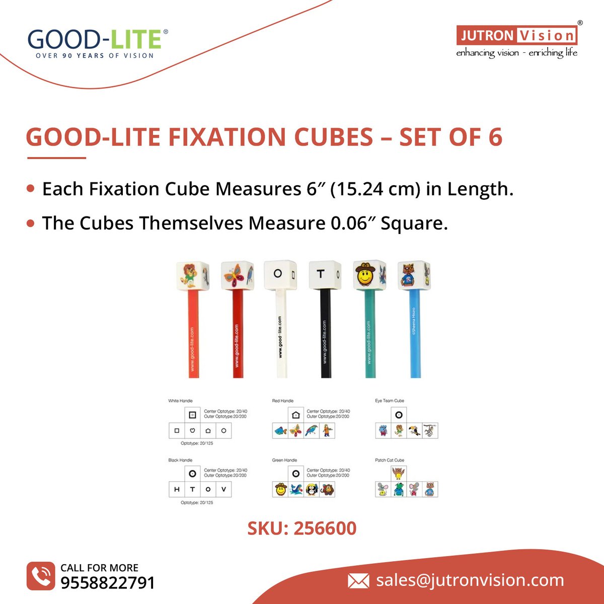JutronV's tweet photo. Easily maintain interest and fixation with these Good-Lite Fixation Cubes. Available in several versions to fit your near-target fixation needs.
Comes with all six sticks. https://t.co/u2wJBGmqyR