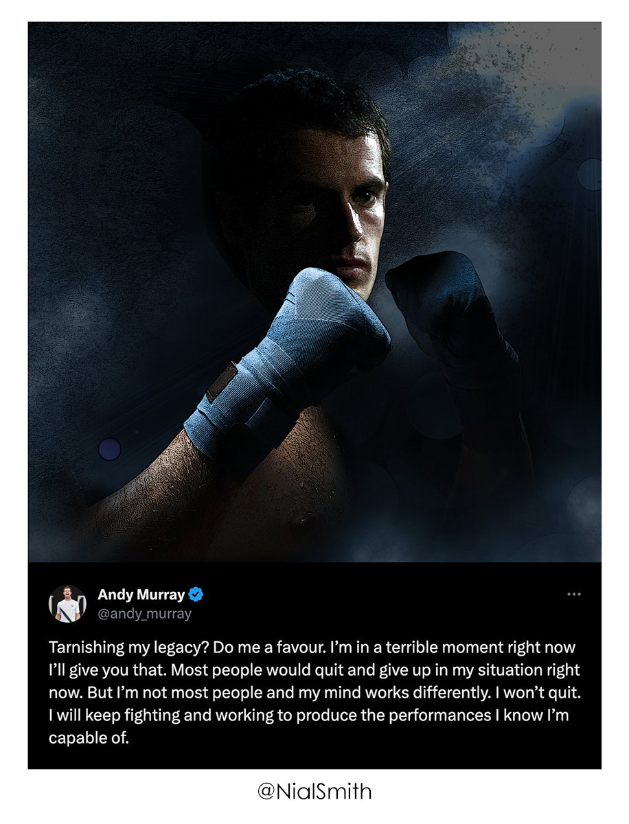 Fighting talk... #AndyMurray #keepfighting