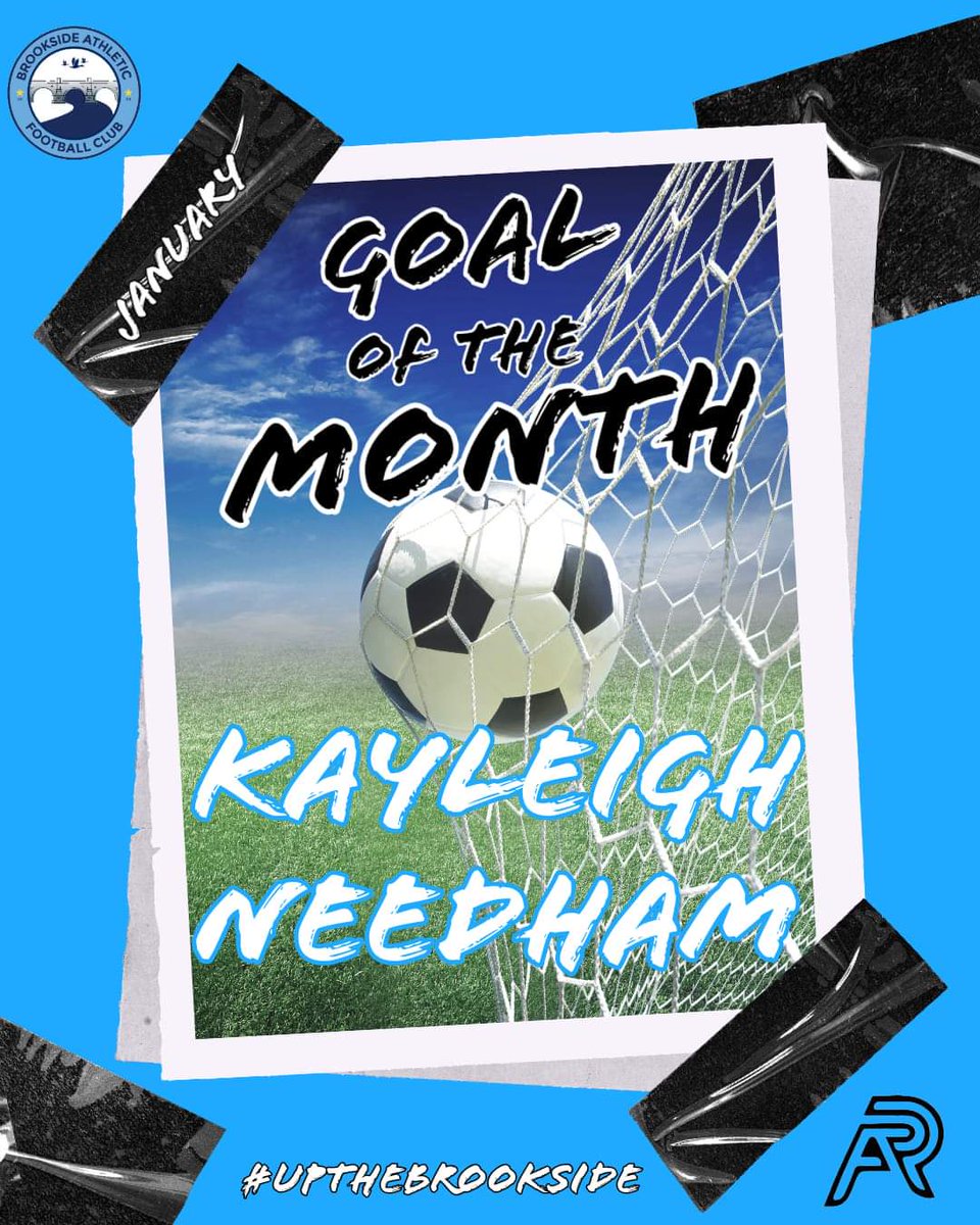 brookside_club's tweet photo. Goal of the month | ladies first team β½οΈ
Congratulations to Kayleigh Needham who collects the ladies first team goal of the month for January, for her strike in the thrashing of Anstey reserves
#UpTheBrookside #BrooksideAsOne ππ€π https://t.co/X3kUYPCXKM