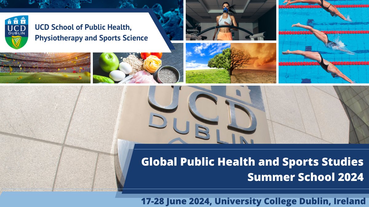 We are welcoming applications now for our Global Public Health and Sports Studies Summer School 2024. Find out more at ucd.ie/phpss/about/su…

#summerschool #UCDSPHPSS #publichealth #sportsstudies #June2024