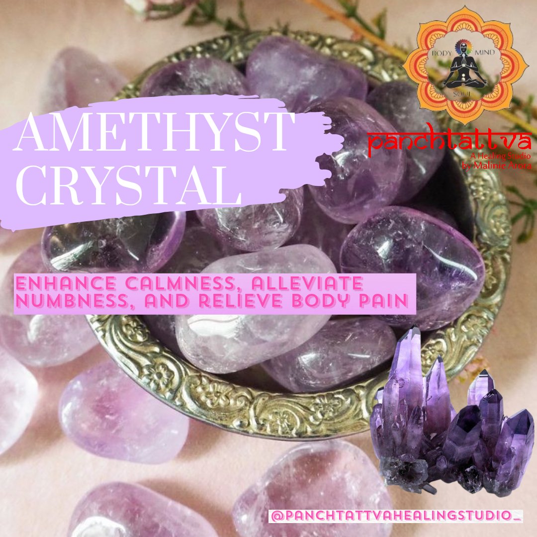 Embrace tranquility with Amethyst's soothing energy. This crystal enhances clarity, calms the mind, and invites positive vibes. 🌌✨ #AmethystMagic #CrystalHealing #Mindfulness #PositiveEnergy #SerenityStone #InnerPeace #SpiritualJourney #EnergyBalance #CrystalLove