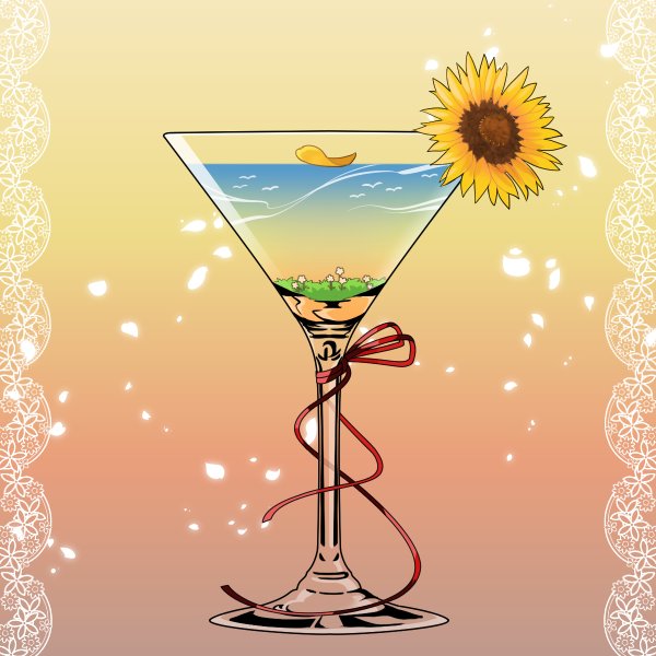 「flower glass」 illustration images(Latest)