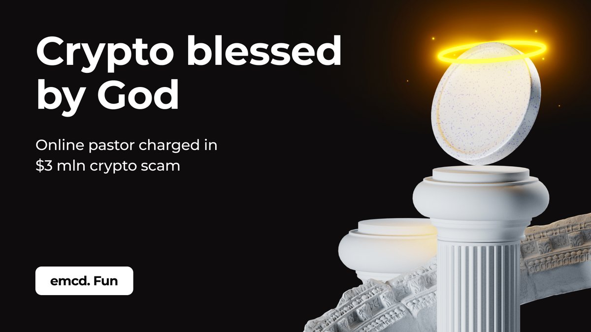 😇 Scam alert: USA pastor charged in the crypto scam says God made him do  it This headline amazed the crypto community last week. Online pastor Eli  Regalado says he sold over