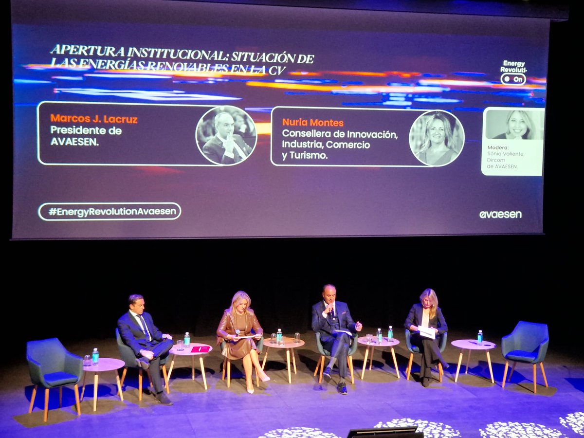 ArivalCV's tweet photo. Hoy asistimos al Congreso Energy Revolution organizado por @AVAESEN, el encuentro de referencia de las renovables en la Comunitat Valenciana, al que han asistido representantes institucionales como la Consellera de @GVAinnovacion, @NuriaMontes.
#EnergyRevolution24 #ArivalRSC https://t.co/LST4yFY9Ai