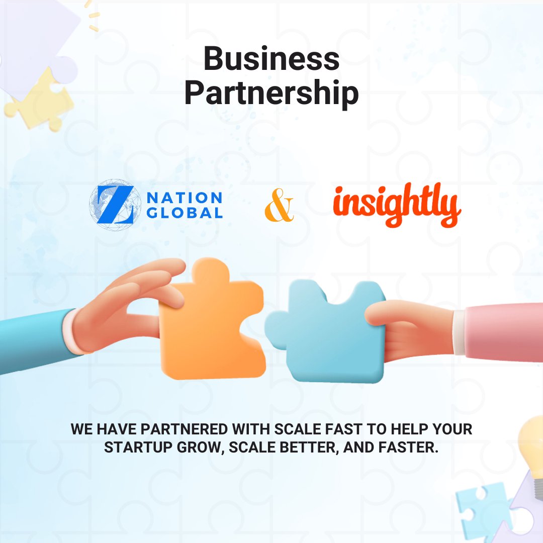 ZNationGlobal's tweet photo. Thrilled to announce our latest partnership with @insightly! ZNG startups, buckle up for exclusive discounts: up to 40% off on annual payments, 30% off on half-yearly, and 20% off on monthly plans. Ready to elevate your CRM and Marketing game?

Know More: https://t.co/4q1VQhnrNe https://t.co/zY5njJbcLE