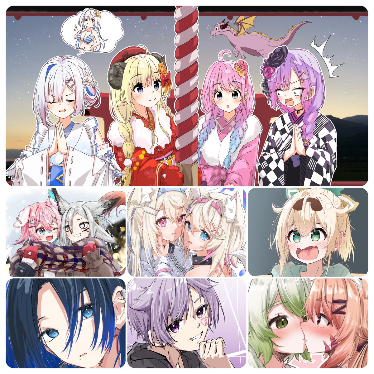 #今月かいた絵を晒そう
1月もう終わっちまうのか… 