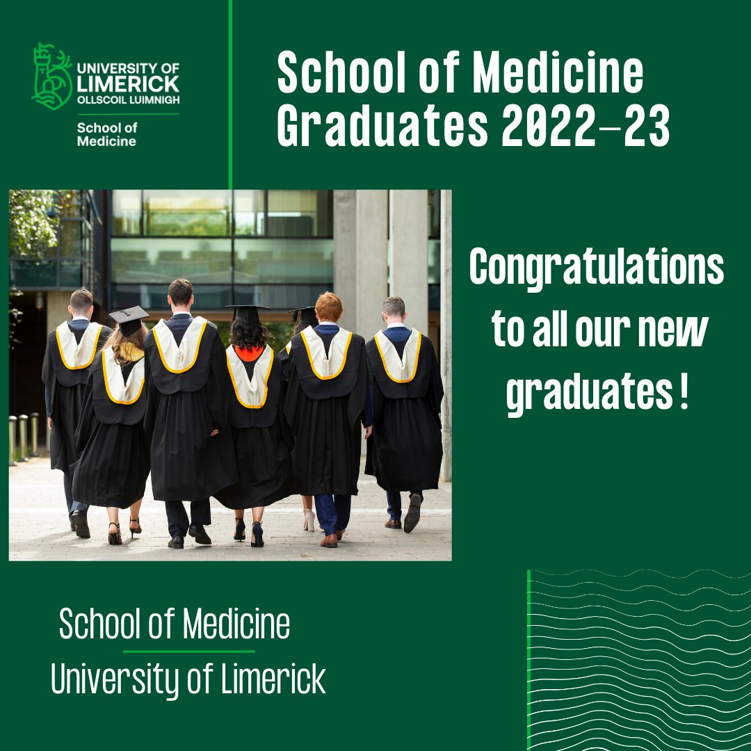 Congratulations to School of Medicine graduates who were conferred in UL last week. @MedicineAtUL @UL @ProfColumDunne