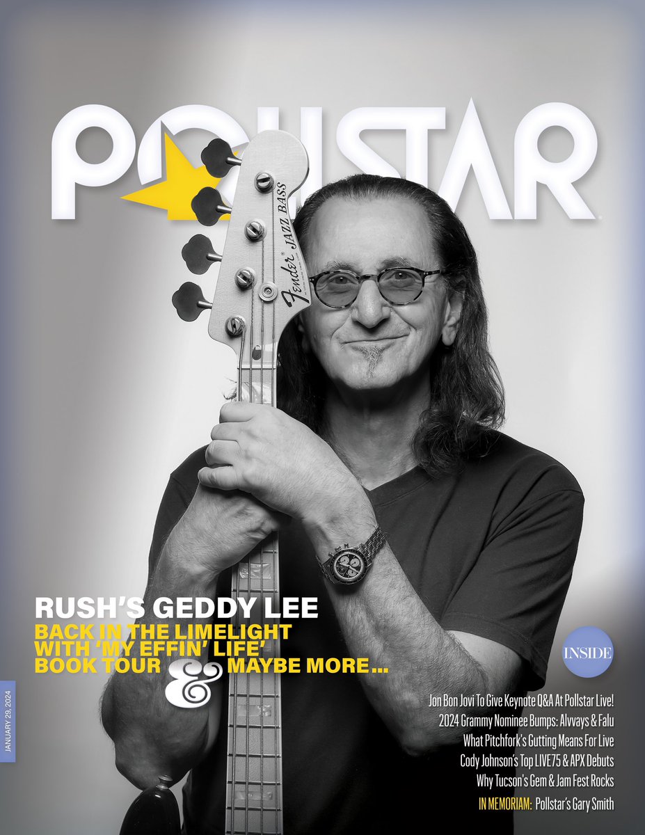 “I was incredibly blown away by the love that I was getting every night from these fans,” said Lee, who explained that part of not only writing the memoir but sharing it with the world was because he felt fans deserved some closure. Read the cover story: news.pollstar.com/2024/01/29/rus…