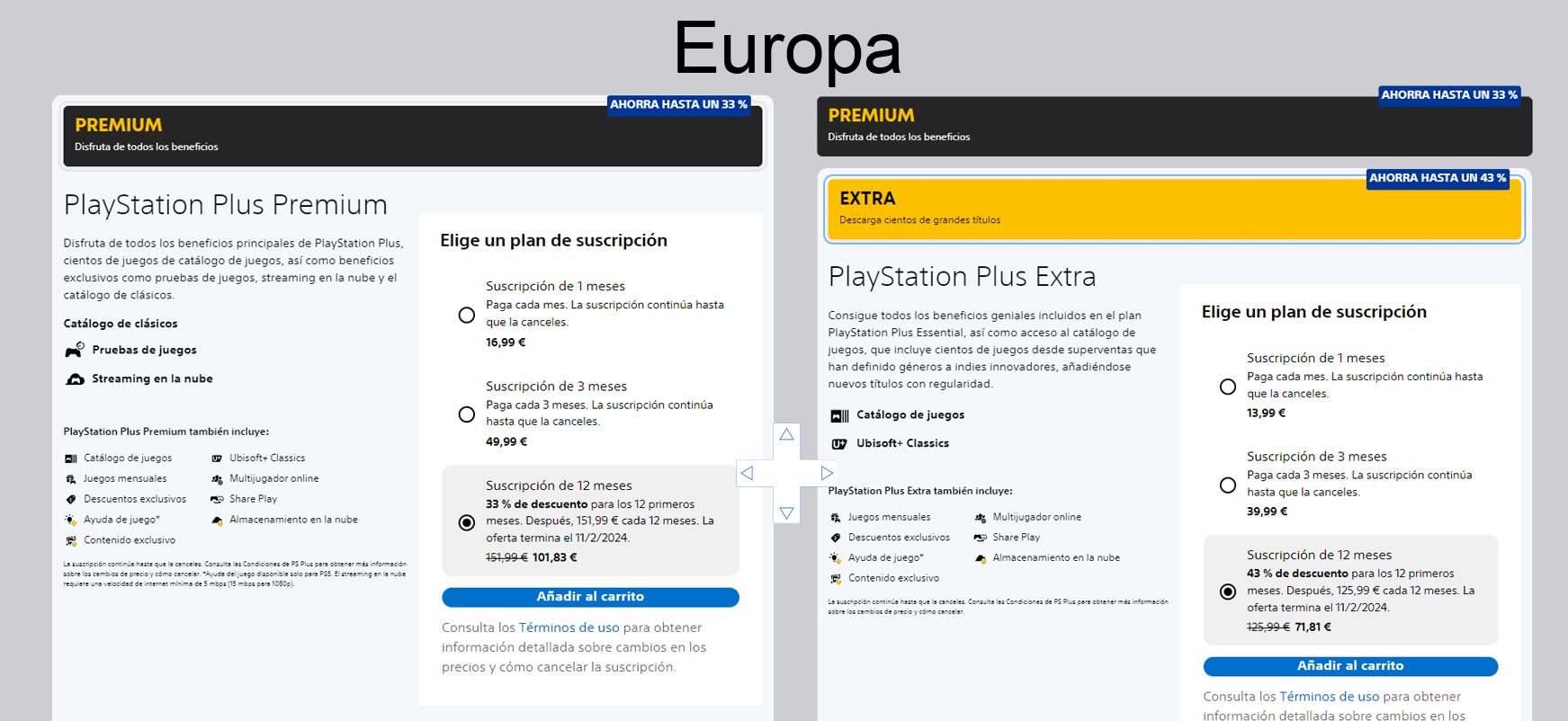 Sony PlayStation Plus Suscripción desde 43,81 €