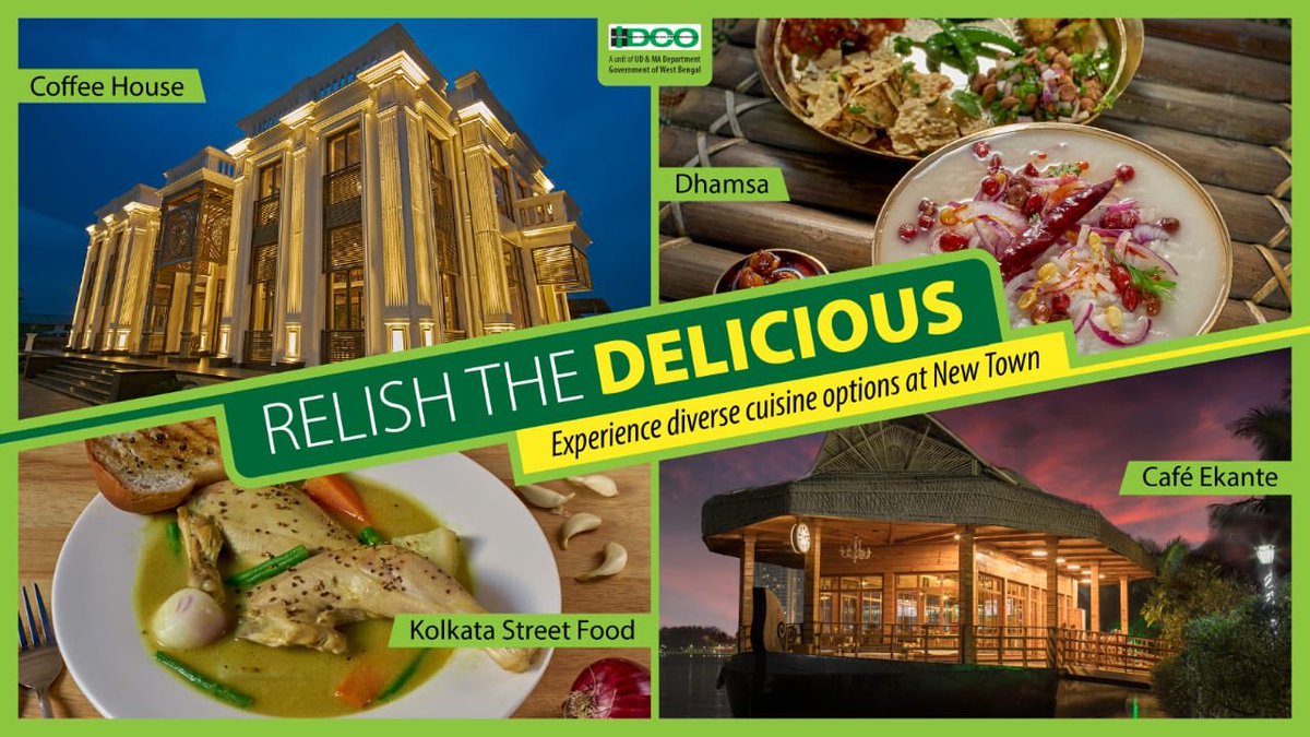 Embark on a culinary journey through Newtown's vibrant flavors!
From aromatic brews at the Coffee House to the special tribal cuisine of Dhamsa and the authentic taste of Kolkata street food and cozy vibes at Cafe Ekante – where every bite tells a story.  #Newtowneats #Foodie