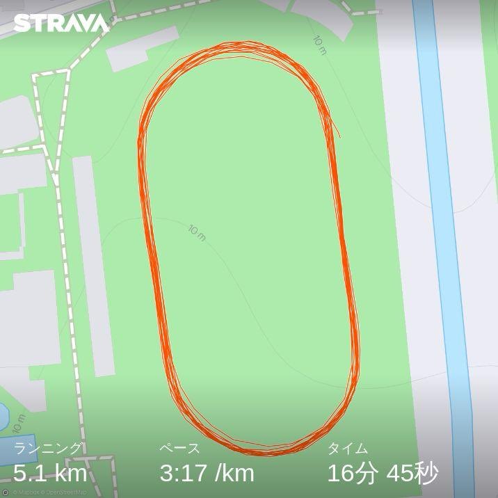 5000TT 16分45秒
(3000通過タイム10分3秒)
自己ベスト更新！
ハーフマラソン80分切りに向けて引き続き頑張りたい。

strava.app.link/vvlOal27NGb