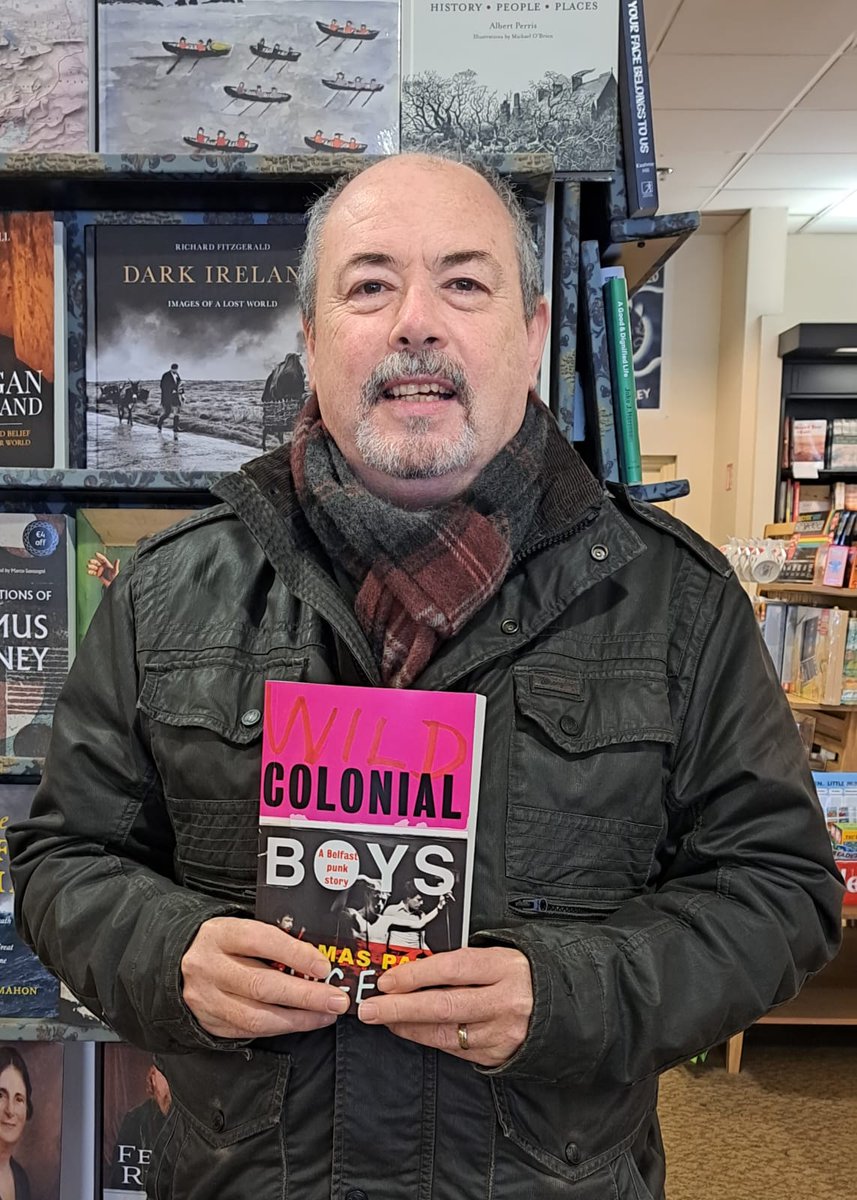 Thomas Paul Burgess (@PolBrugha) dropped in yesterday to see his memoir of the Northern Irish punk scene, Wild Colonial Boys, released onto the shelves. Remember, we're officially launching the book on Wednesday 14th February at 6:30pm!