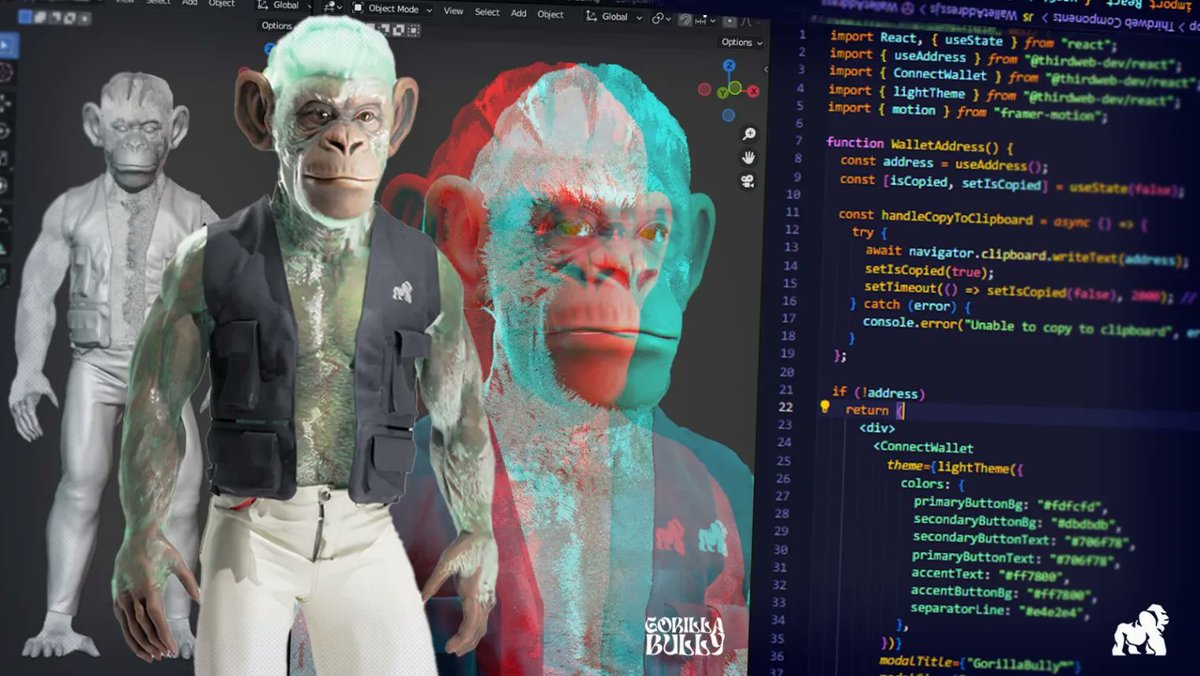 Kofi_Punkblaq's tweet image. 🦍 Elevate your digital presence with the Portrait style Your @Gorilla_bully NFT is not just a static image; it's a dynamic masterpiece ready to shine in the evolving world of NFTs! 🚀🖼️ 
#NFTEvolution #GorillabullyPortrait