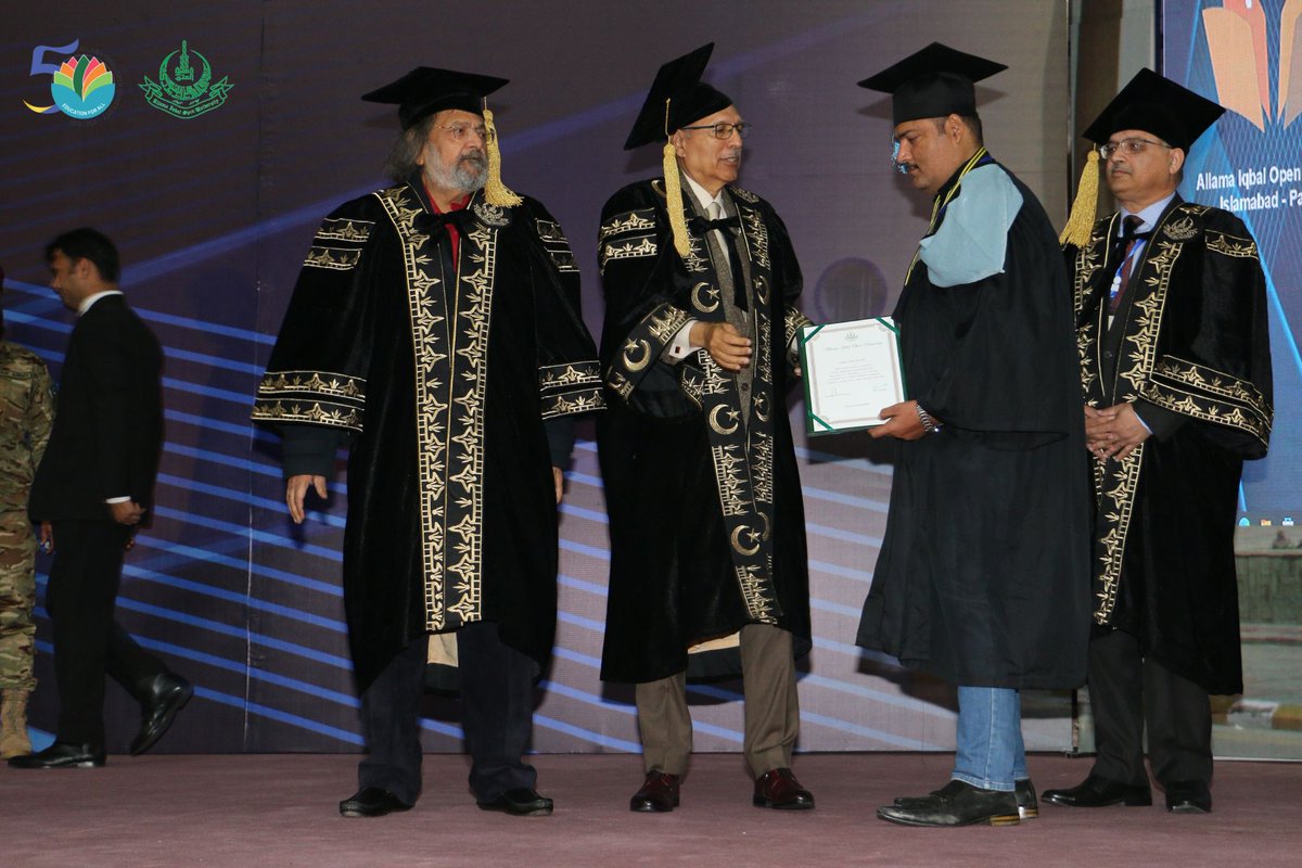 OfficialAIOU's tweet photo. Heartiest congratulations to all the graduates. Some pictorial glimpses of today's AIOU Convocation 2024.

#SuccessUnleashed #AIOUConvocation #Convocation2024 #aioustudents #educationatDoorstep #aiounews  #bigday #sucess #AIOUAlumni #convocation #graduates https://t.co/2qVfM8lY2m